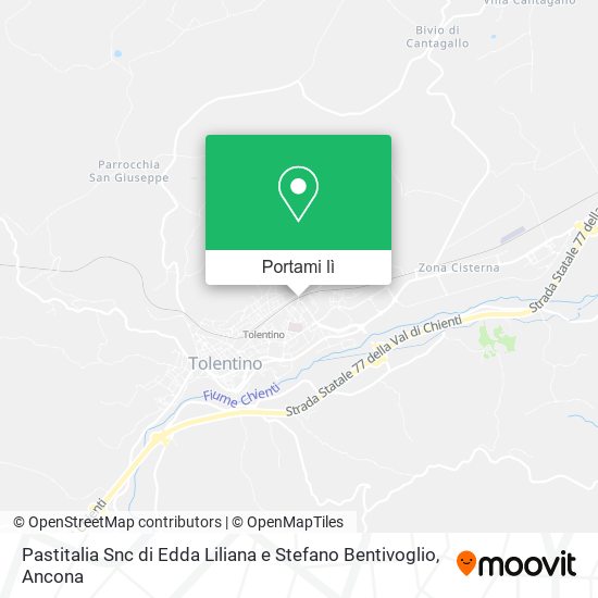 Mappa Pastitalia Snc di Edda Liliana e Stefano Bentivoglio