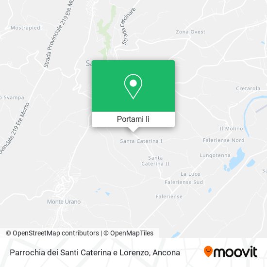 Mappa Parrochia dei Santi Caterina e Lorenzo