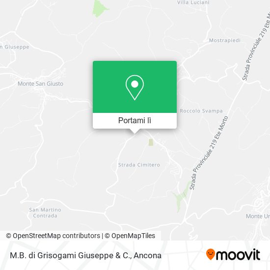 Mappa M.B. di Grisogami Giuseppe & C.