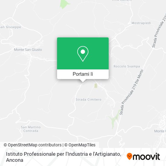 Mappa Istituto Professionale per l'Industria e l'Artigianato