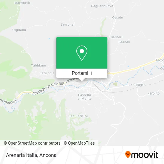 Mappa Arenaria Italia