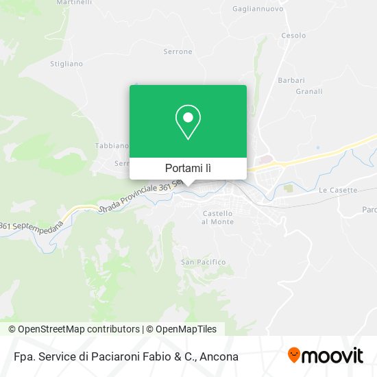 Mappa Fpa. Service di Paciaroni Fabio & C.