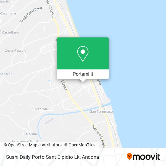 Mappa Sushi Daily Porto Sant Elpidio Lk