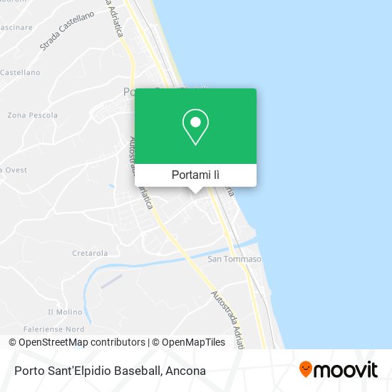 Mappa Porto Sant'Elpidio Baseball