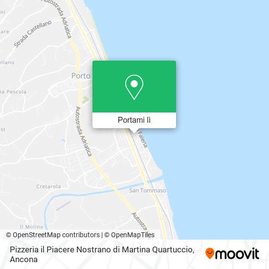 Mappa Pizzeria il Piacere Nostrano di Martina Quartuccio