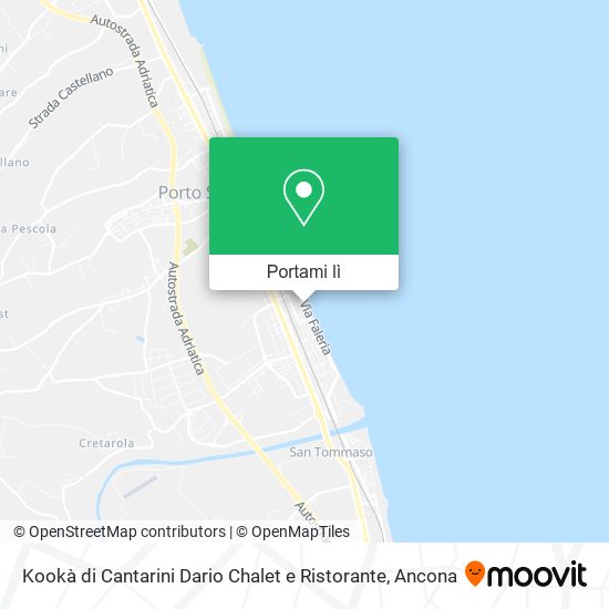 Mappa Kookà di Cantarini Dario Chalet e Ristorante