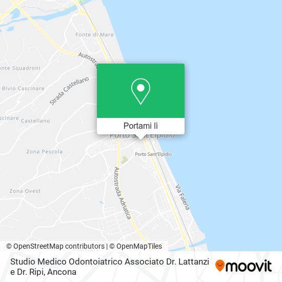 Mappa Studio Medico Odontoiatrico Associato Dr. Lattanzi e Dr. Ripi