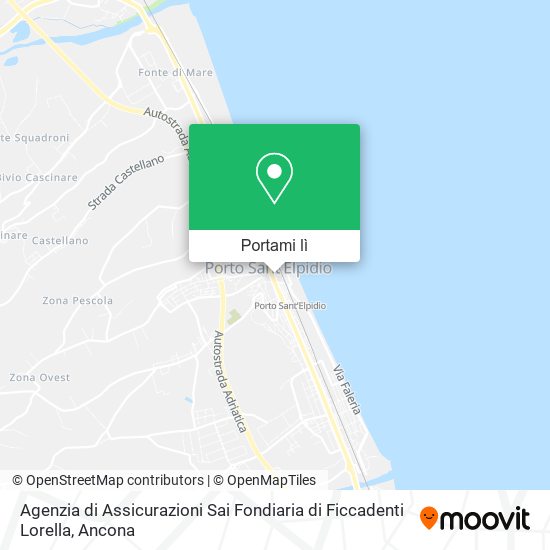 Mappa Agenzia di Assicurazioni Sai Fondiaria di Ficcadenti Lorella