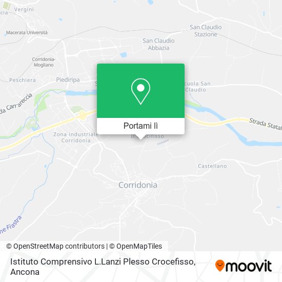 Mappa Istituto Comprensivo L.Lanzi Plesso Crocefisso