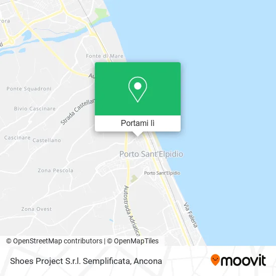 Mappa Shoes Project S.r.l. Semplificata