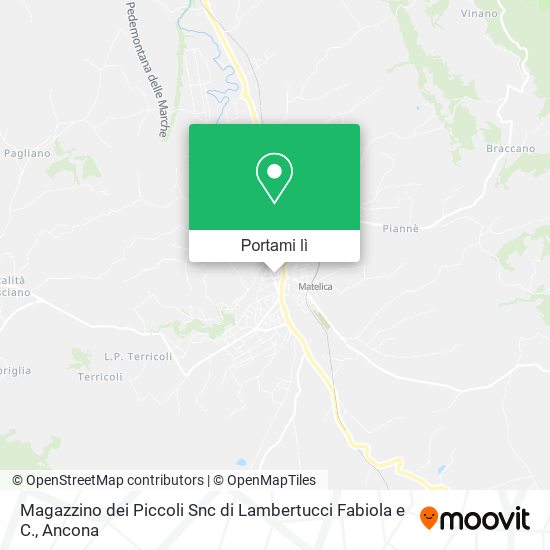Mappa Magazzino dei Piccoli Snc di Lambertucci Fabiola e C.