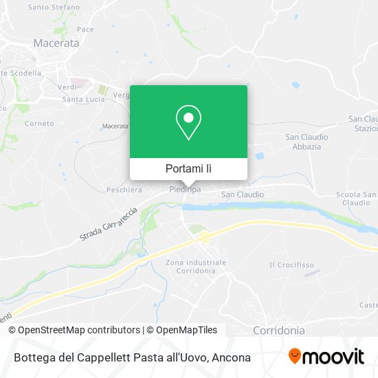 Mappa Bottega del Cappellett Pasta all'Uovo
