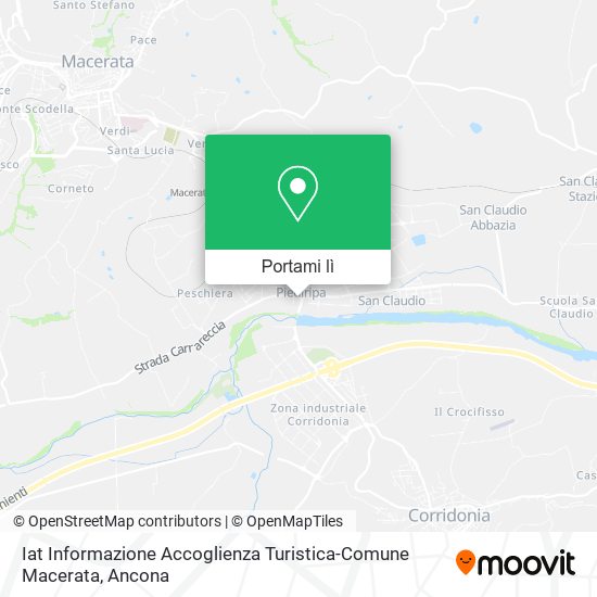 Mappa Iat Informazione Accoglienza Turistica-Comune Macerata