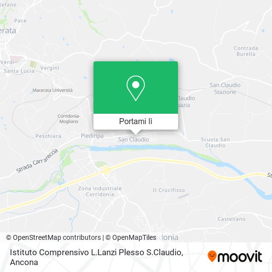 Mappa Istituto Comprensivo L.Lanzi Plesso S.Claudio