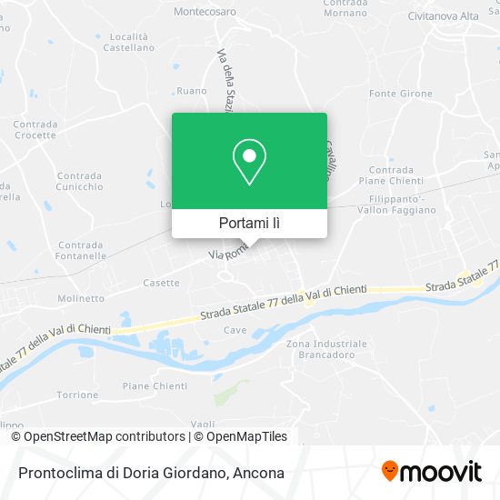Mappa Prontoclima di Doria Giordano