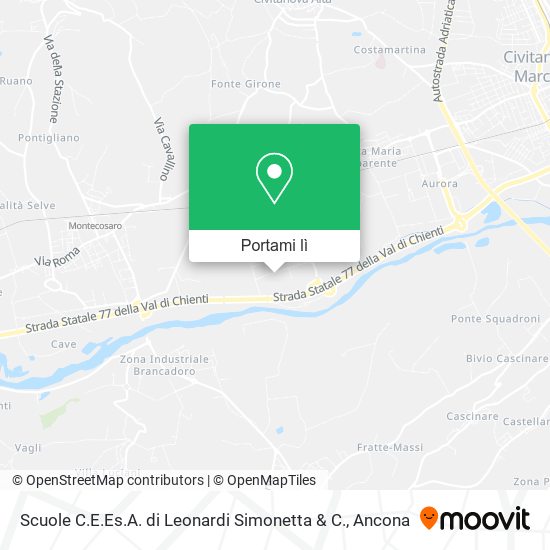 Mappa Scuole C.E.Es.A. di Leonardi Simonetta & C.