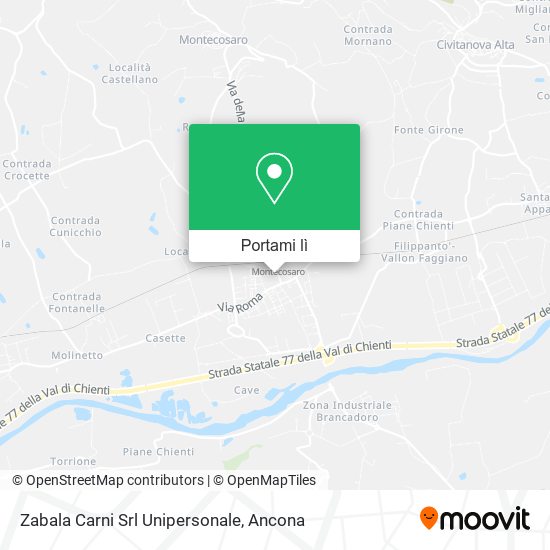 Mappa Zabala Carni Srl Unipersonale