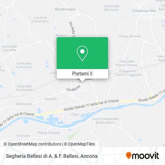 Mappa Segheria Bellesi di A. & F. Bellesi