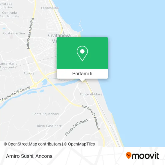 Mappa Amiro Sushi