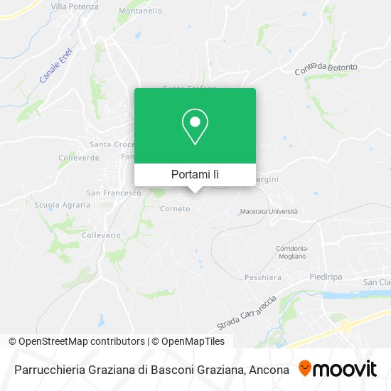 Mappa Parrucchieria Graziana di Basconi Graziana