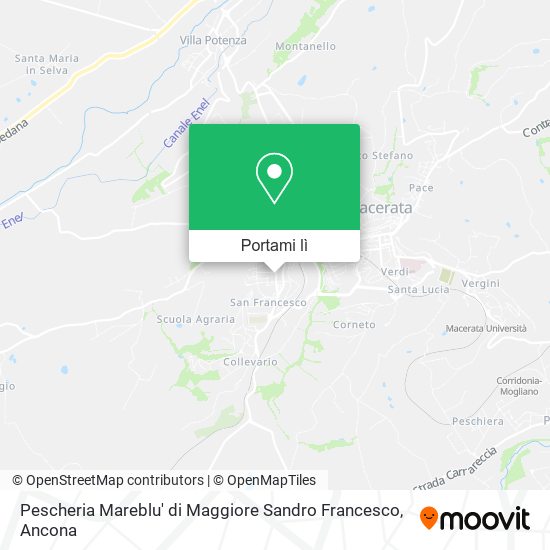 Mappa Pescheria Mareblu' di Maggiore Sandro Francesco