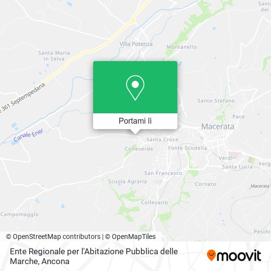 Mappa Ente Regionale per l'Abitazione Pubblica delle Marche