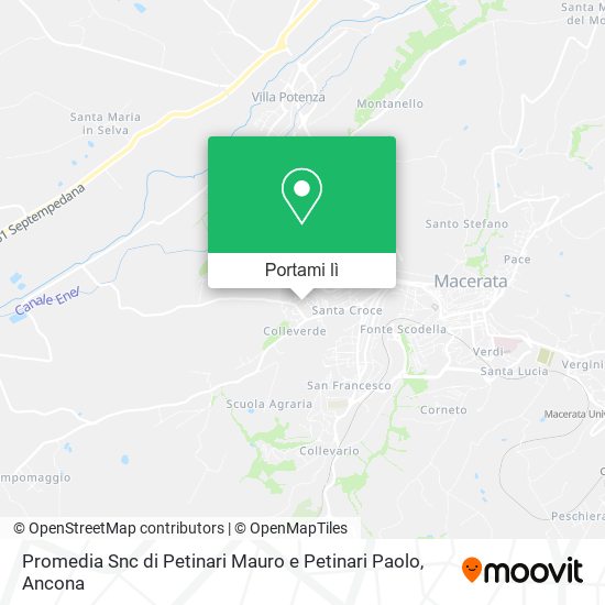 Mappa Promedia Snc di Petinari Mauro e Petinari Paolo