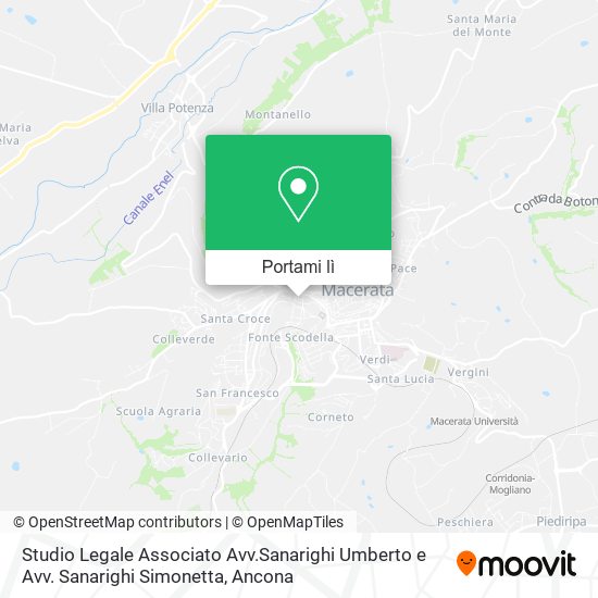 Mappa Studio Legale Associato Avv.Sanarighi Umberto e Avv. Sanarighi Simonetta