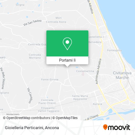 Mappa Gioielleria Perticarini