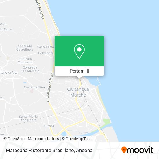 Mappa Maracana Ristorante Brasiliano