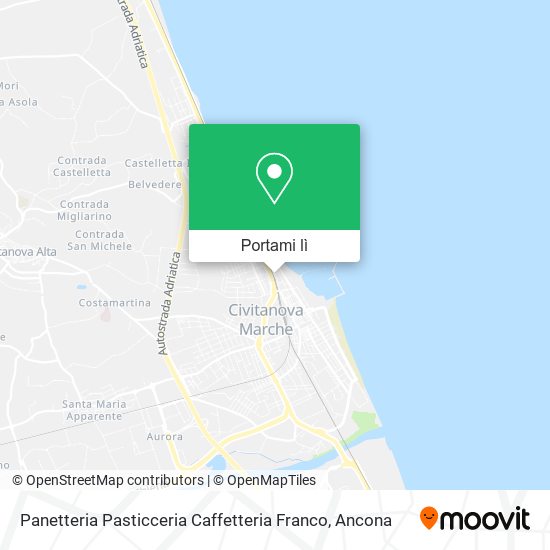 Mappa Panetteria Pasticceria Caffetteria Franco