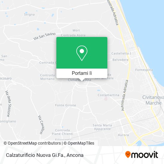 Mappa Calzaturificio Nuova Gi.Fa.