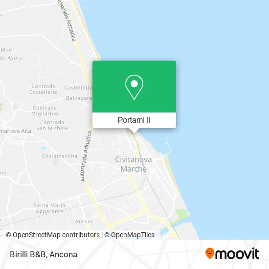 Mappa Birilli B&B