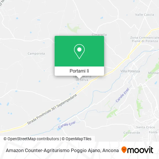 Mappa Amazon Counter-Agriturismo Poggio Ajano