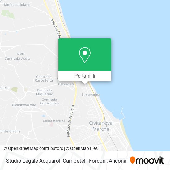 Mappa Studio Legale Acquaroli Campetelli Forconi