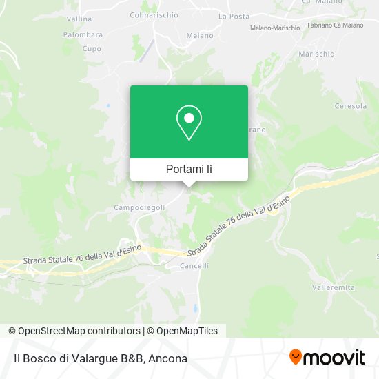 Mappa Il Bosco di Valargue B&B