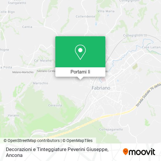 Mappa Decorazioni e Tinteggiature Peverini Giuseppe