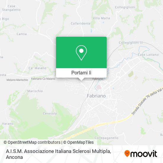 Mappa A.I.S.M. Associazione Italiana Sclerosi Multipla
