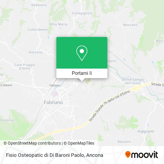 Mappa Fisio Osteopatic di Di Baroni Paolo