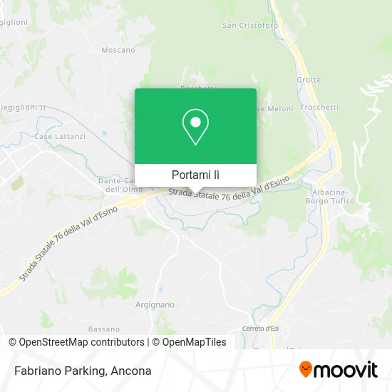 Mappa Fabriano Parking