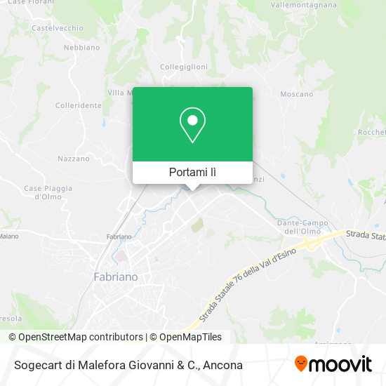 Mappa Sogecart di Malefora Giovanni & C.