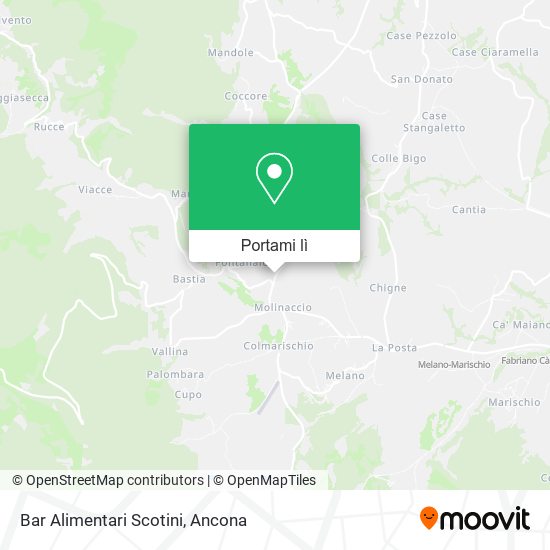 Mappa Bar Alimentari Scotini