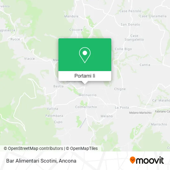 Mappa Bar Alimentari Scotini