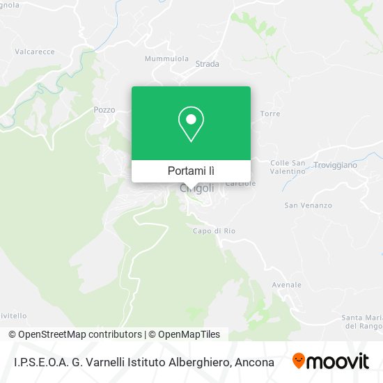 Mappa I.P.S.E.O.A. G. Varnelli Istituto Alberghiero