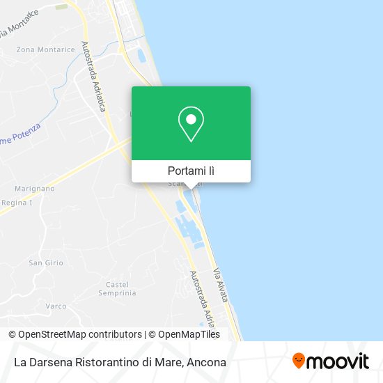 Mappa La Darsena Ristorantino di Mare