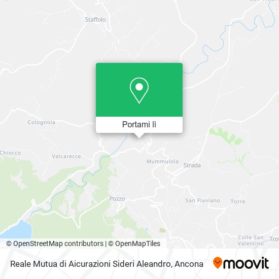 Mappa Reale Mutua di Aicurazioni Sideri Aleandro