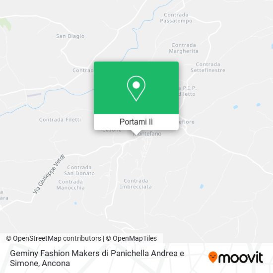 Mappa Geminy Fashion Makers di Panichella Andrea e Simone