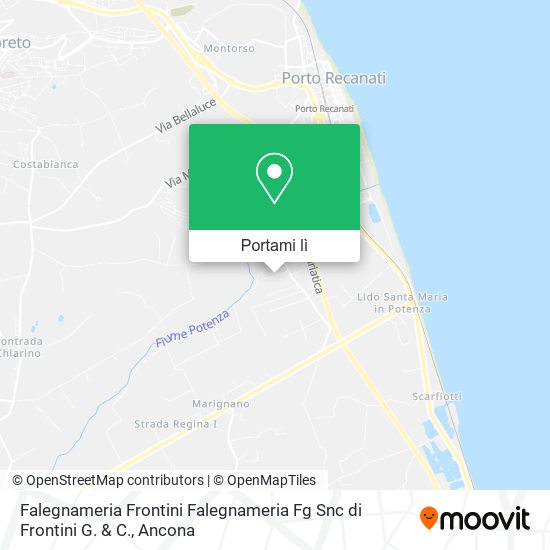Mappa Falegnameria Frontini Falegnameria Fg Snc di Frontini G. & C.