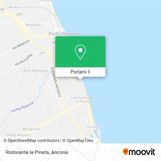 Mappa Ristorante la Pineta