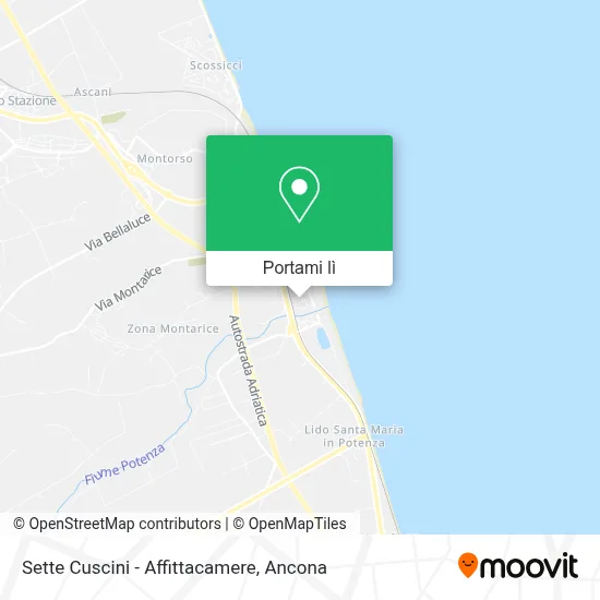 Mappa Sette Cuscini - Affittacamere